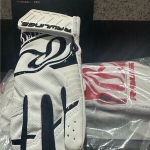 Rawlings Red and Black Batting Gloves
